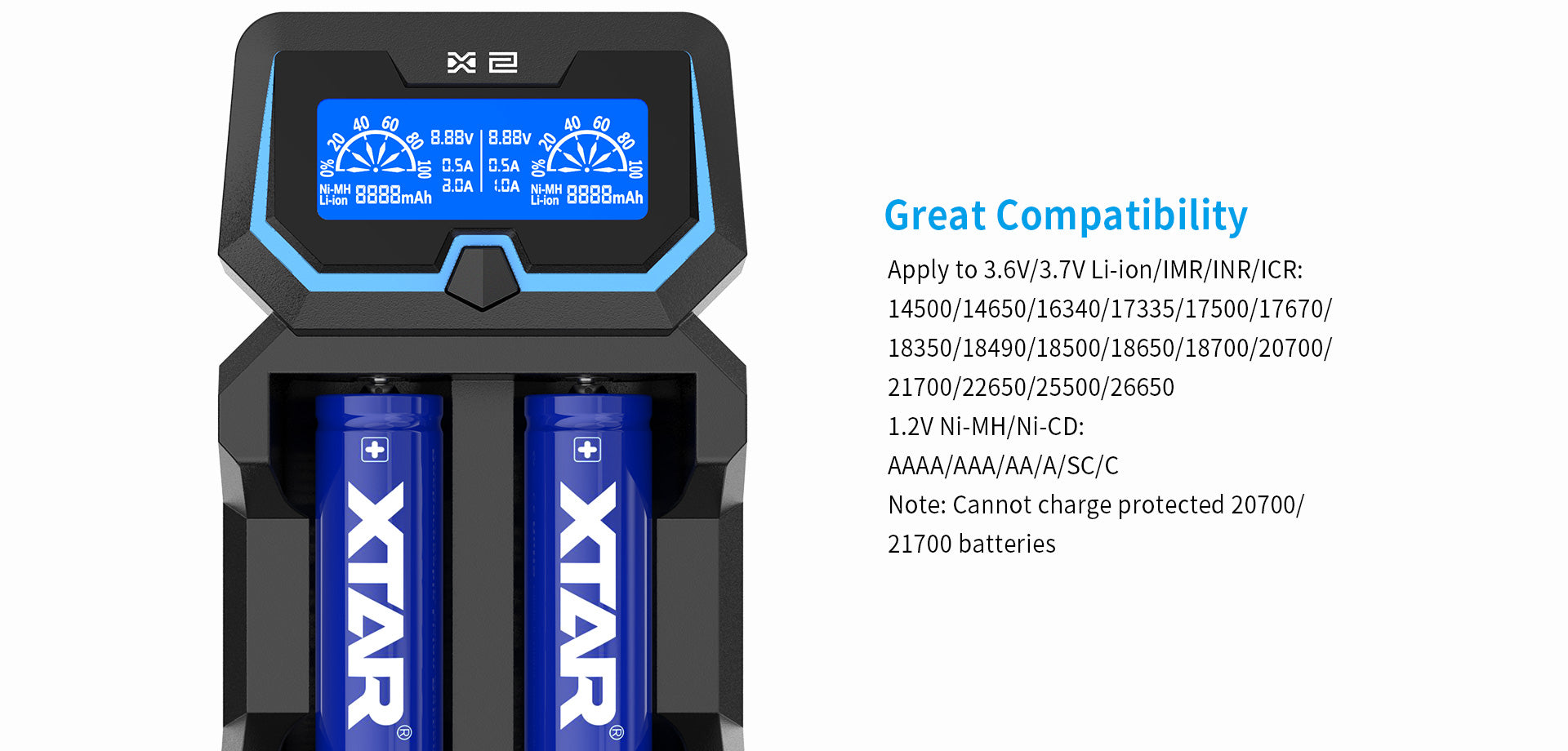 Xtar X2 Battery Charger