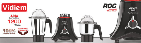 Vidiem ROC 1200W / 110V Commercial Residential Mixer Grinder