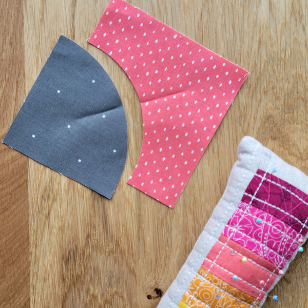 Simple Steps to Sewing Curve Seams for Quilt Blocks | Little Fabric Shop Blog Tutorial