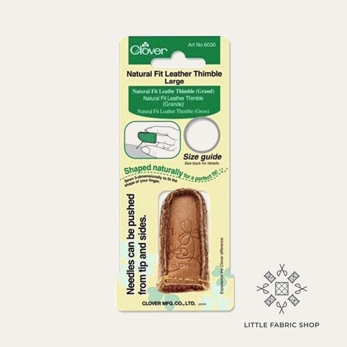 Natural Fit Leather Thimble Medium