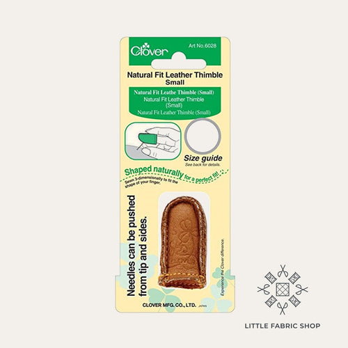 Clover Limited Edition Natural Fit Leather Thimble - Small