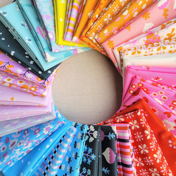 Petunia Fabric Bundle | Ruby Star Society | Moda Fabrics | Little Fabric Shop Quilt: Selecting Fabrics | A Progressive Skills Quilt | Little Fabric Shop Tutorial and Blog