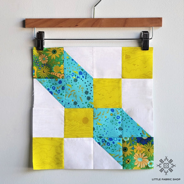 Easy Quilt Blocks using Half Square Triangles – Little Fabric Shop