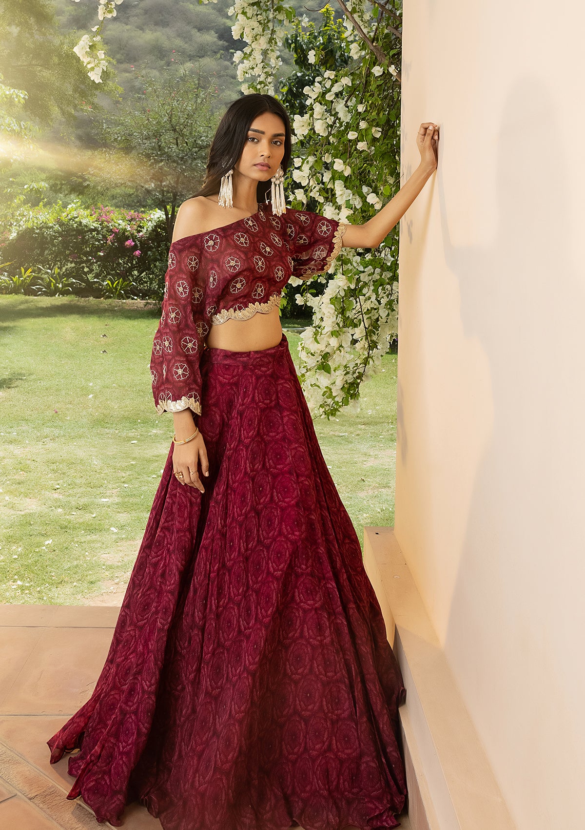 Off Shoulder lehenga – Basanti Kapde aur Koffee