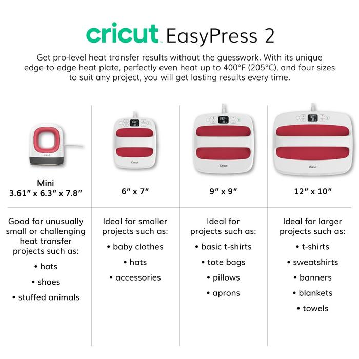 Cricut EasyPress Mini Heat Press Machine with EasyPress Tote Bag