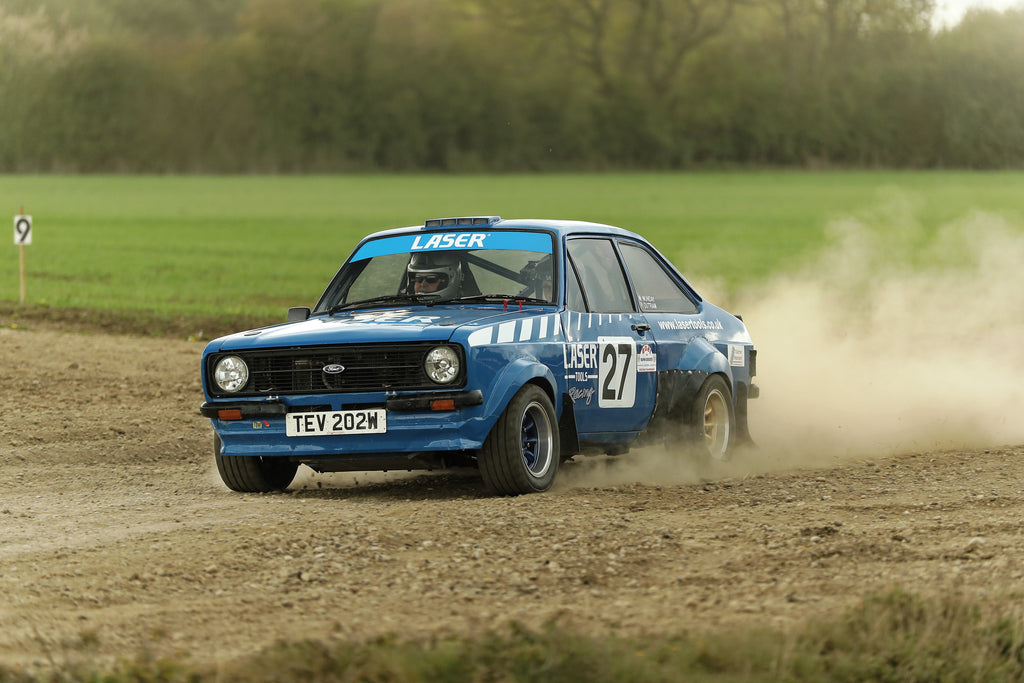 Peter Outram & Mick Munday in the Ford Escort - Harold Palin Memorial Rally @ Fulbeck airfield