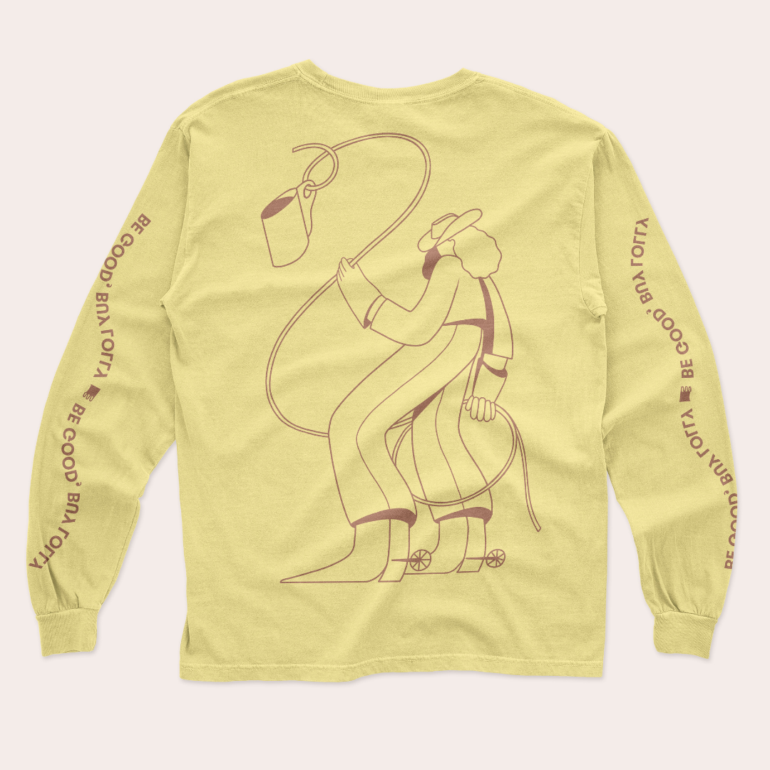 Cowgirl Lolly Longsleeve T-Shirt Chocolate Ceramics Lolly – Lolly