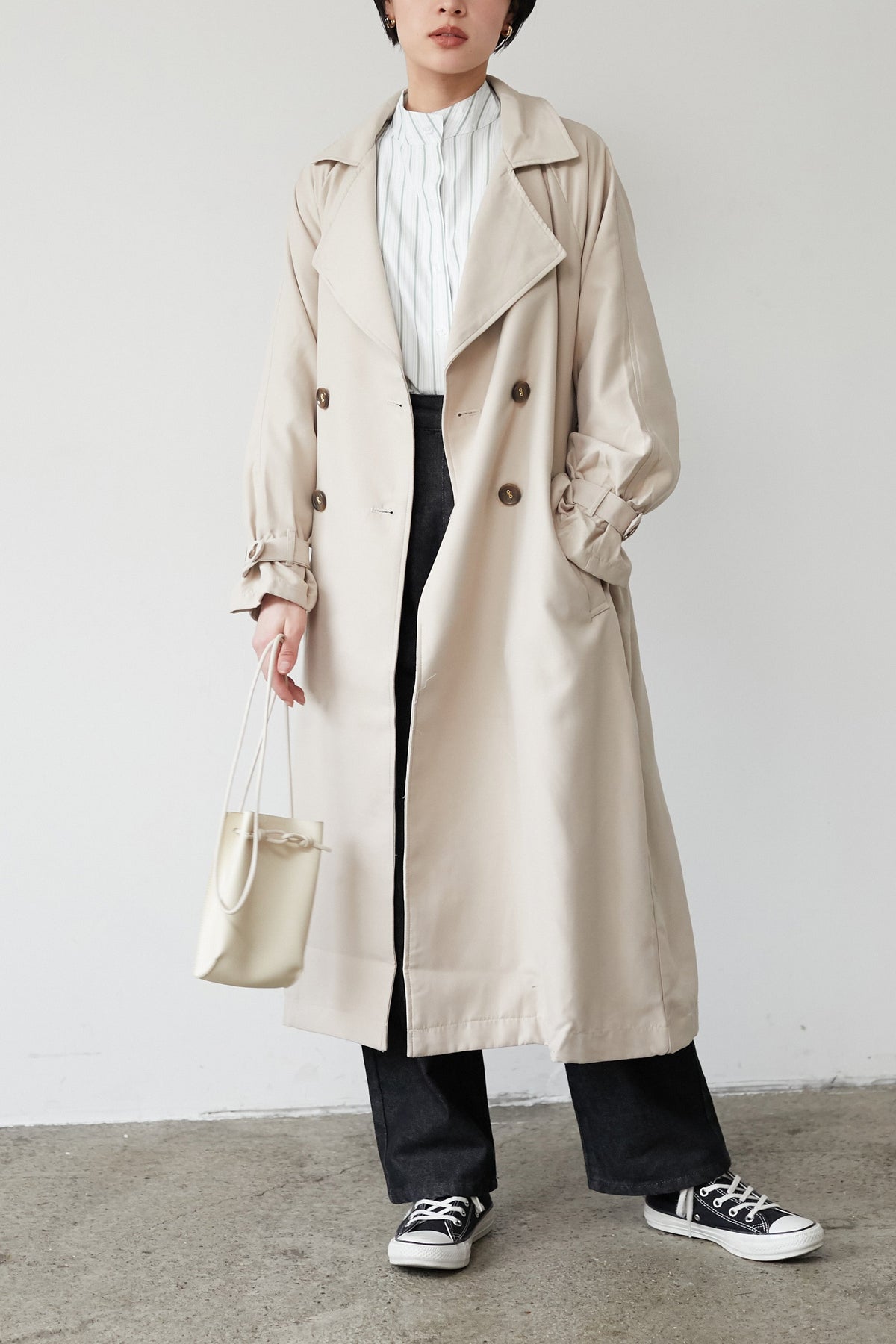 ネイビーシー ヴァシュモン Recycled Shell Taffeta Trench