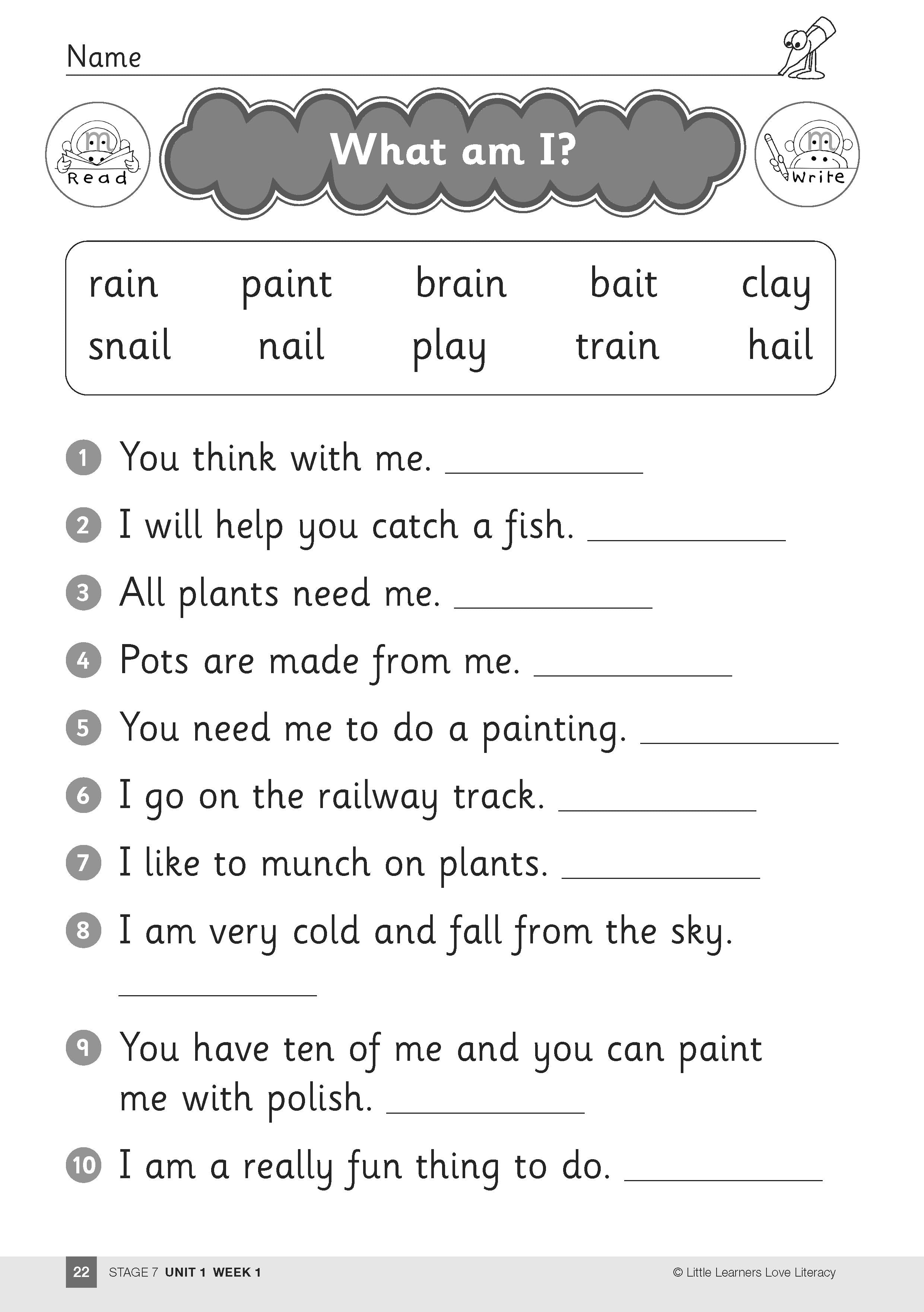 sample activity page