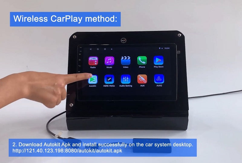 2. Download Autokit.apk and install successfully on the car system desktop.
