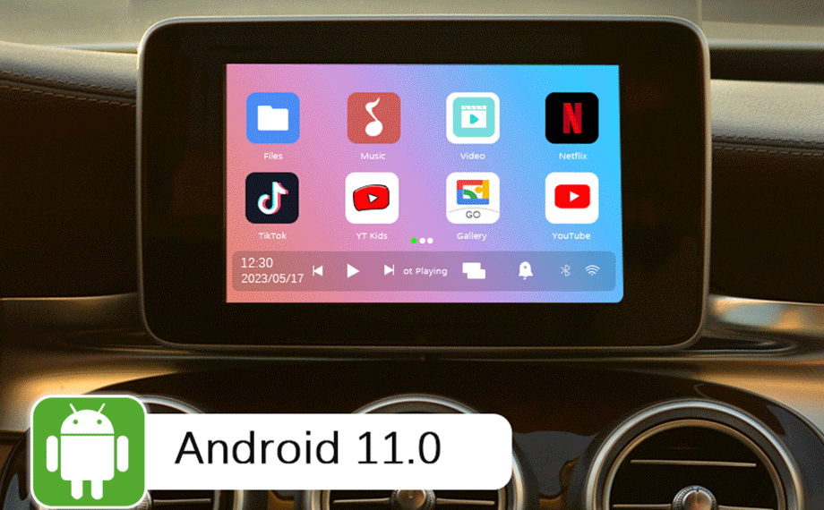 CarlinKit Android 12 CarPlay Ai Box Plus, 4 GB+64 GB, Snapdragon QCM  6125,Support Wireless CarPlay/Wireless Android Auto, Google Play Store,  Netflix