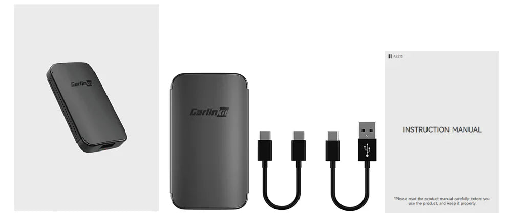 Carlinkit A2A Wireless Car Adapter for Android Auto package list