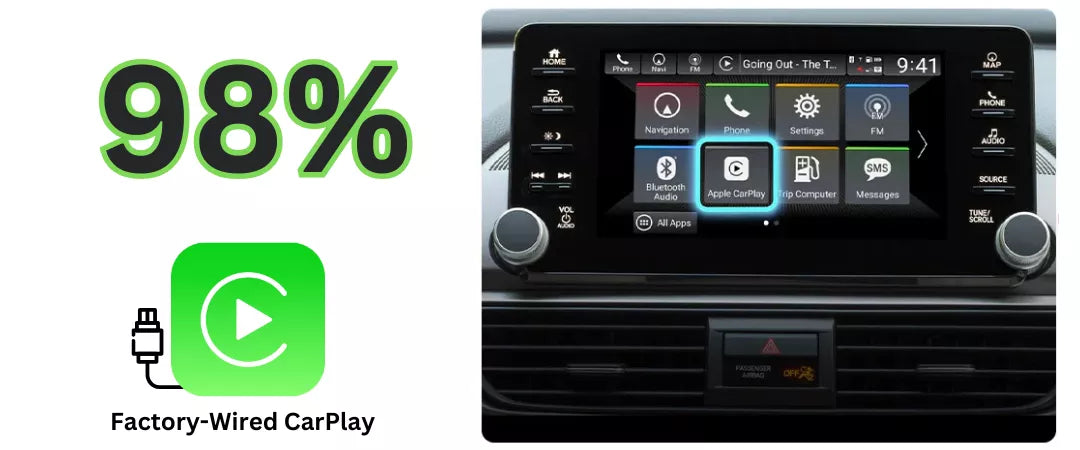 Compatible with 98% Car with Factory Wired CarPlay