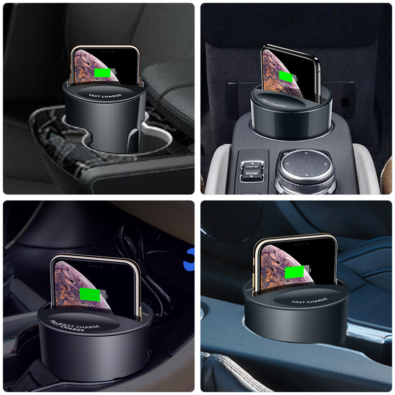 The Charger Cup is designed to be compatible with most cars with water cup hold. If your car has a small water cup hold, use it with the base.