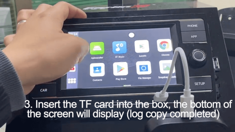 T-box insert SIM card