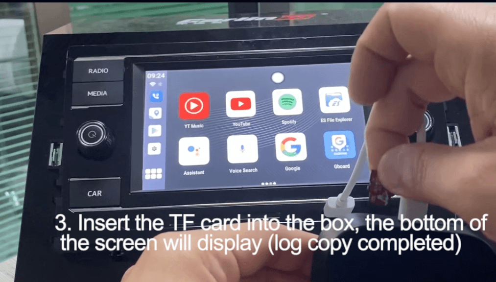 T-box insert SIM card