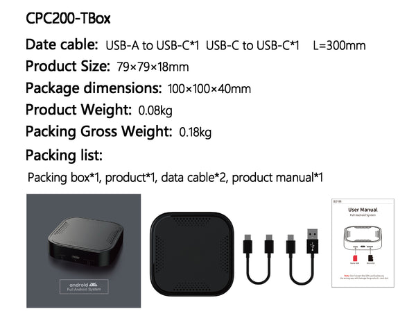 T box mini-anroid ai box-wireless anroid auto donlge