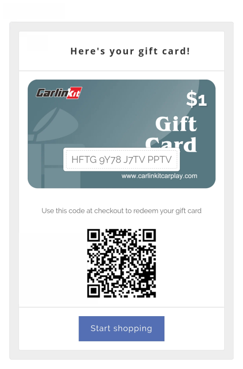 Carlinkit-carplay-gift-card