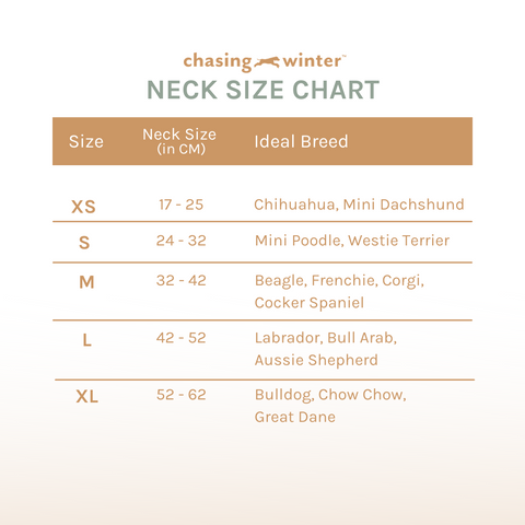 Neck Size Chart