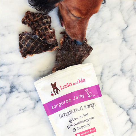 Kangaroo Jerky for Pets by Laila and Me - Chasing Winter