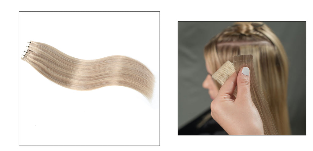 Tape Hair Extensions Mix Colour