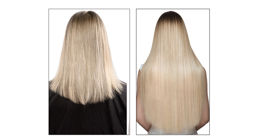 Weft Hair Extensions Before and After Pictures