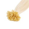 Keratin Bond Hair Extensions -  #60b Light Vanilla Blonde U Tip - Flat Tip