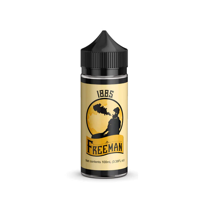 A single container of Freeman vape juice against a white background.