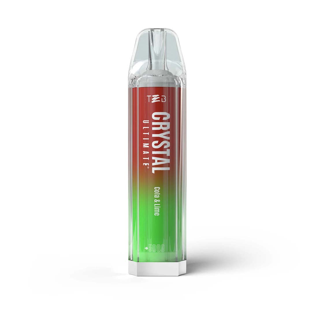 Tech-Bar Crystal Ultimate vape in Cola & Lime flavor
