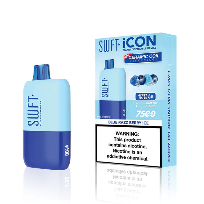 SWFT iCON vape in Blue Razz Berry Ice flavor