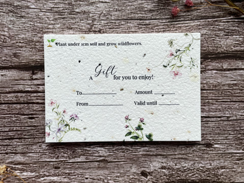 Plantable Gift Card