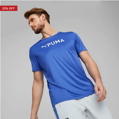 PUMA Fit Men's Logo Graphic Training Tee