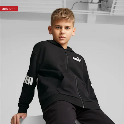 PUMA Power Full-Zip Hoodie - Boys 8-16 years