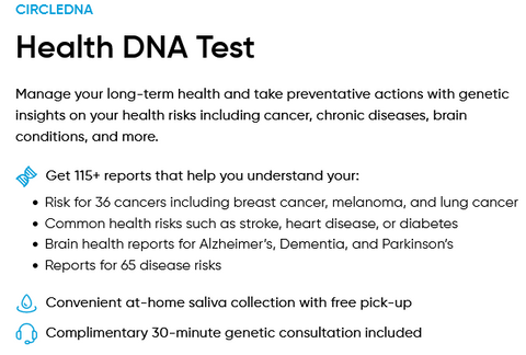 Early Disease Genetic DNA Testing