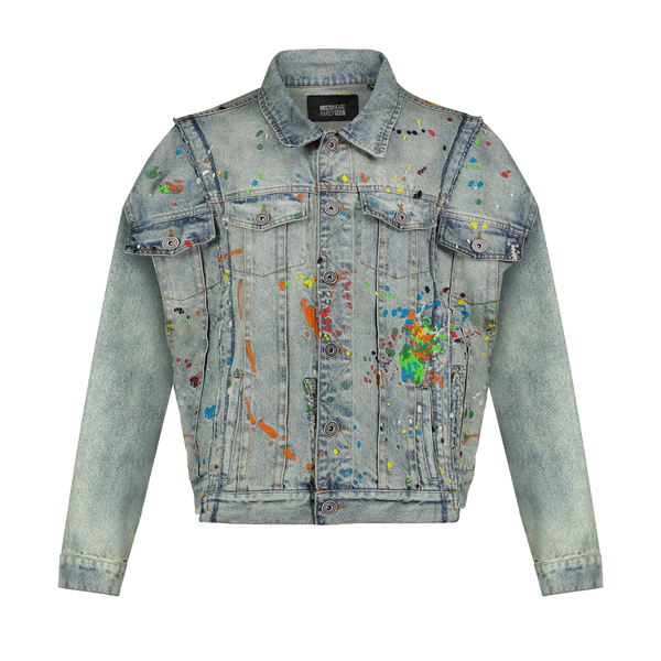 SPLICED DENIM JACKET – Mostly Heard Rarely Seen