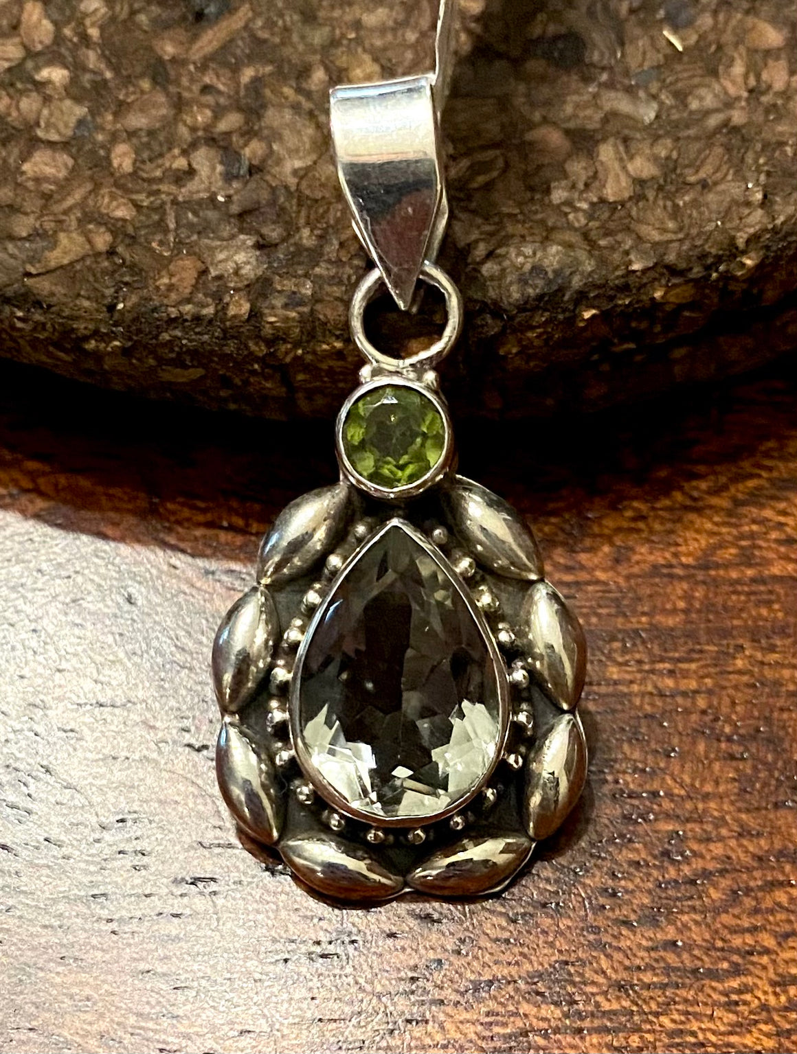 Green Amethyst Pendant set in Sterling Silver – The Silver Craze