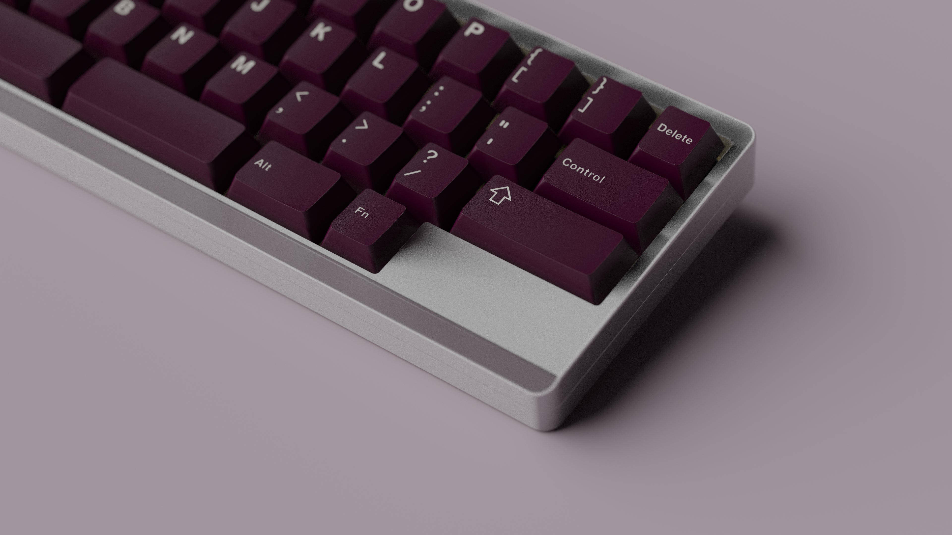 burgundy keycaps