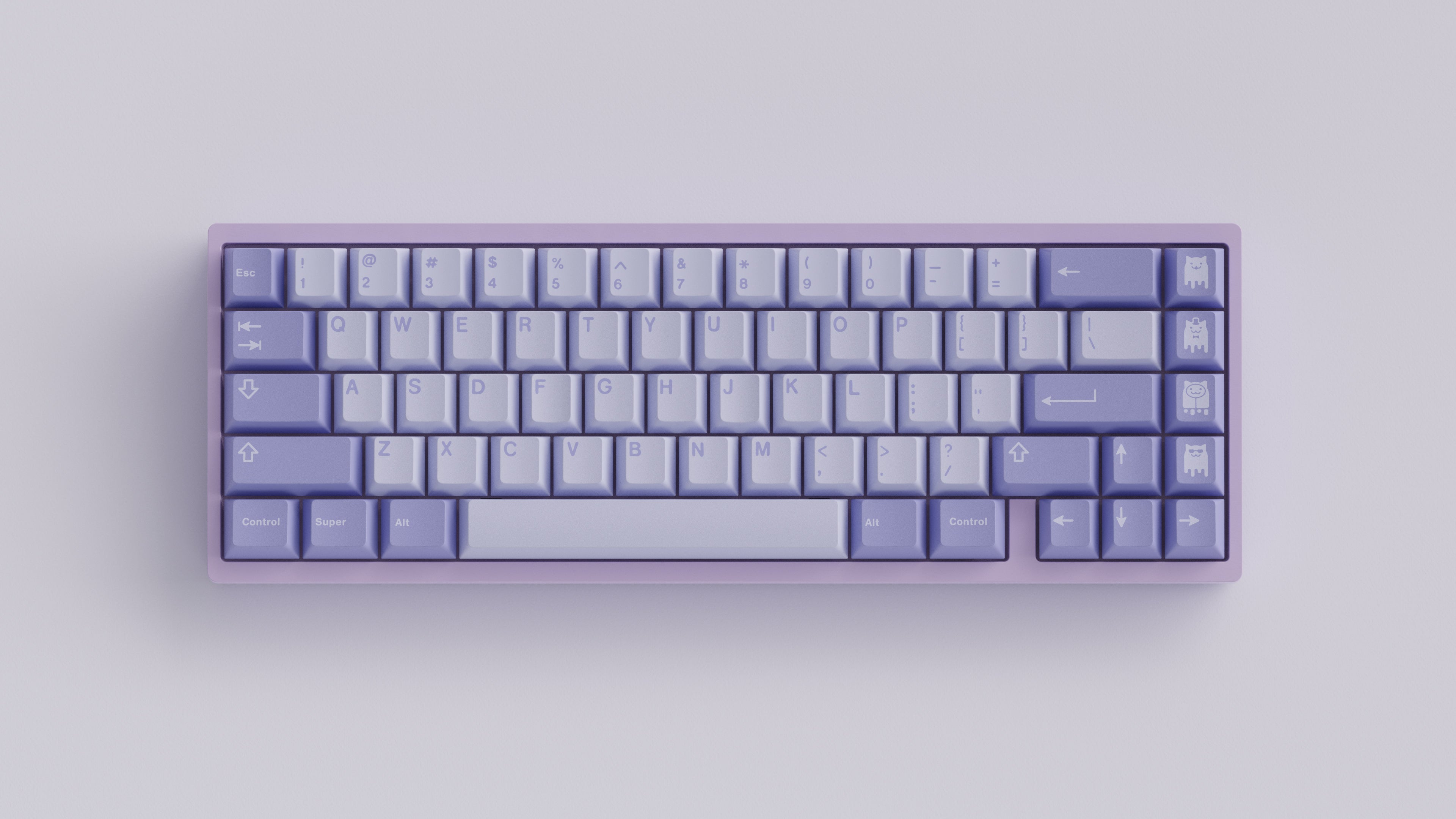 gmk keycaps purple