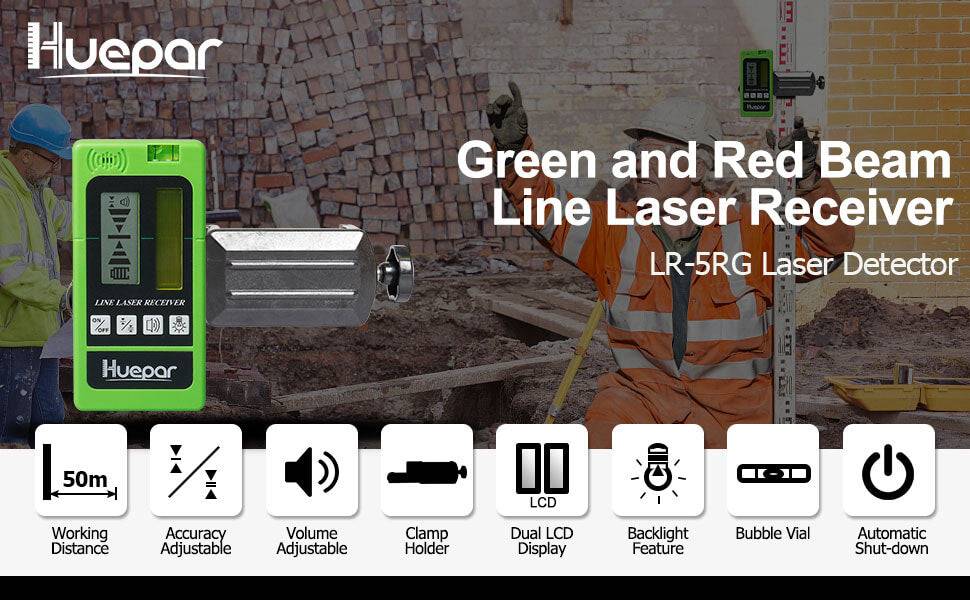 Recepteur Laser Huepar LR-6RG