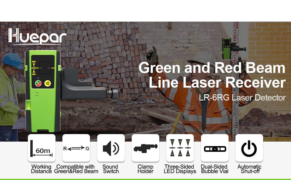 Recepteur Laser Huepar LR-6RG