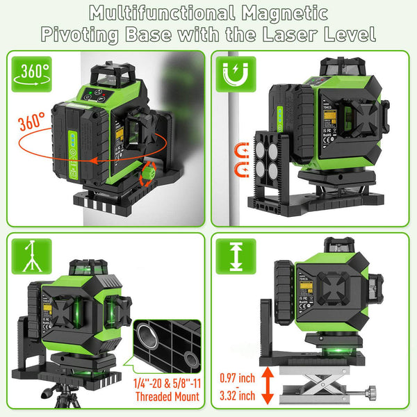 Huepar Laser Level Comparisons. BO2CG v SO4CG/CR 