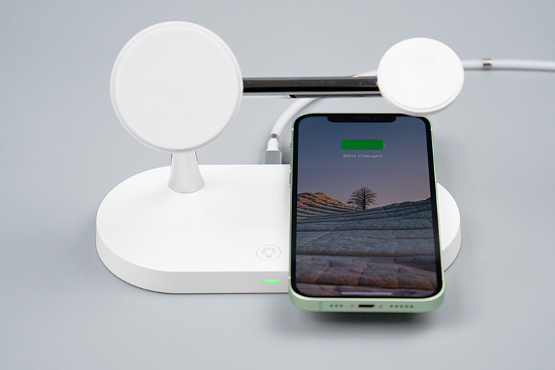 Base de carga inalámbrica rápida ZEERA 5 en 1 con cargador MagSafe de 15 W para iPhone 12, AirPods y Apple Watch