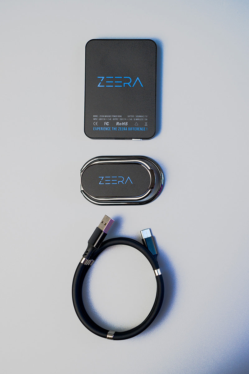 ZEERA MagSafe Power Bank : World's Most Compact Wireless Battery Pack With  ZEERA Magic kickstand & Magnetic Charging Cable For iPhone 12 Series