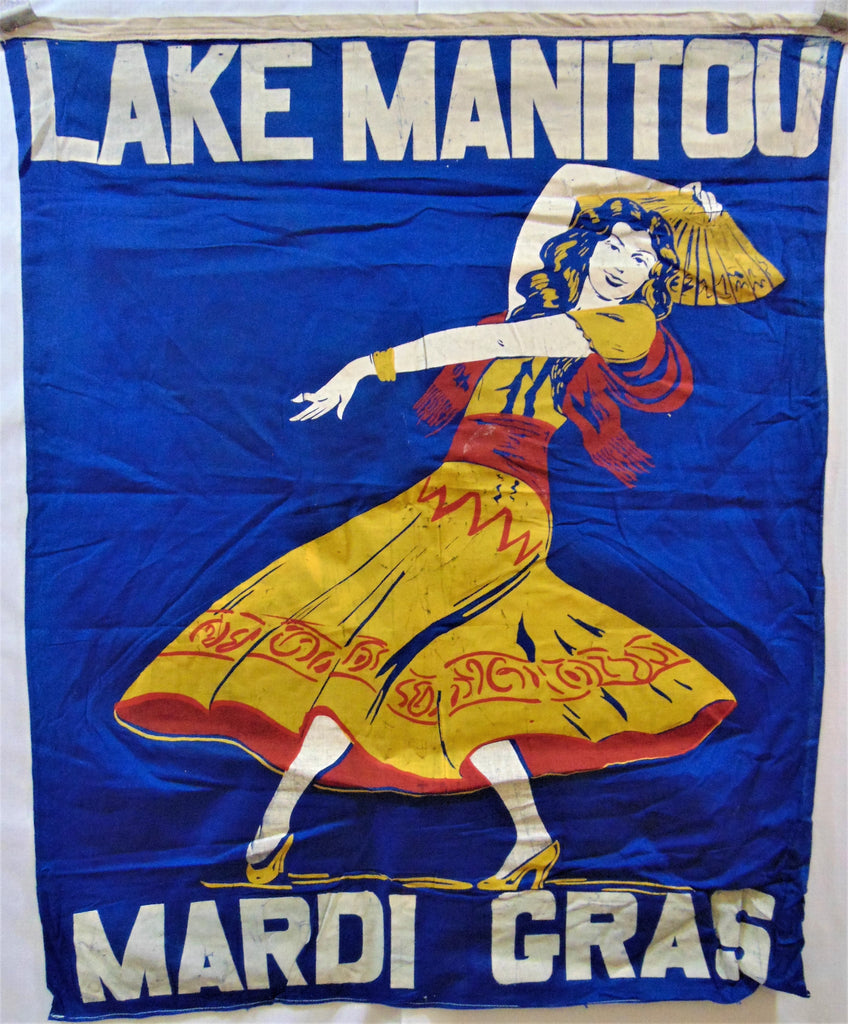 Vintage Lake Manitou Mardi Gras Flags Vintage Flags