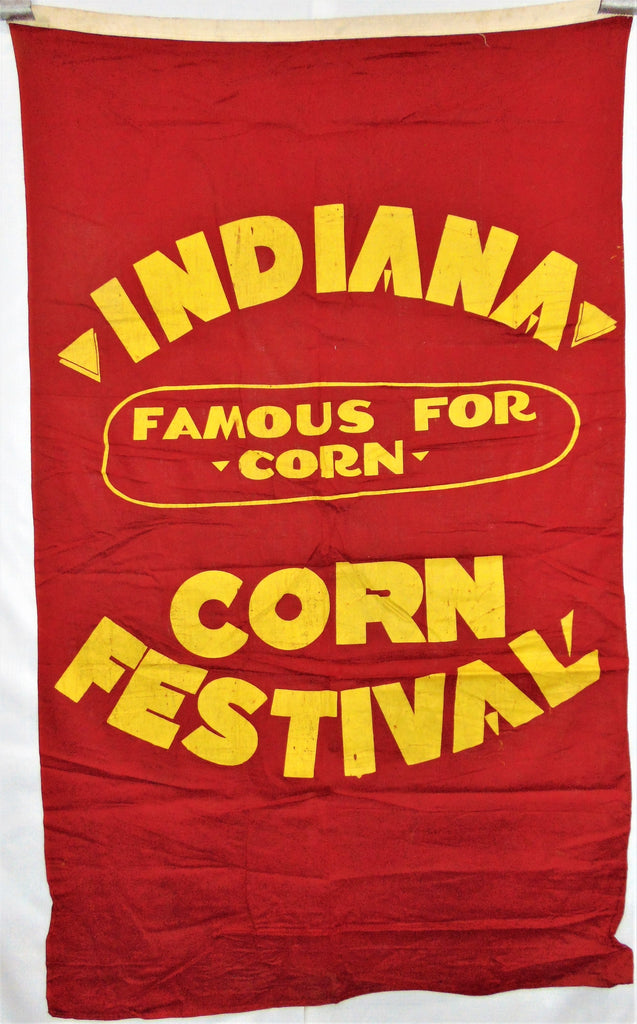 Vintage Indiana Corn Festival Flag Vintage Flags