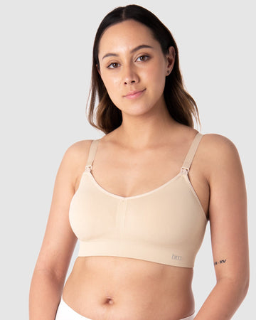 Hotmilk Forever Yours Butterscotch Nude Nursing Bra With Flexiwire
