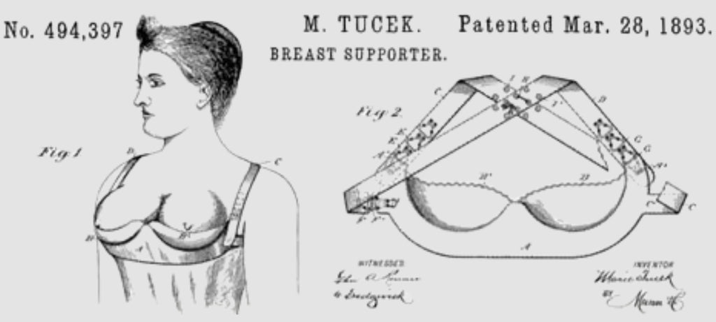 Mary Tucek Patent Bra Design