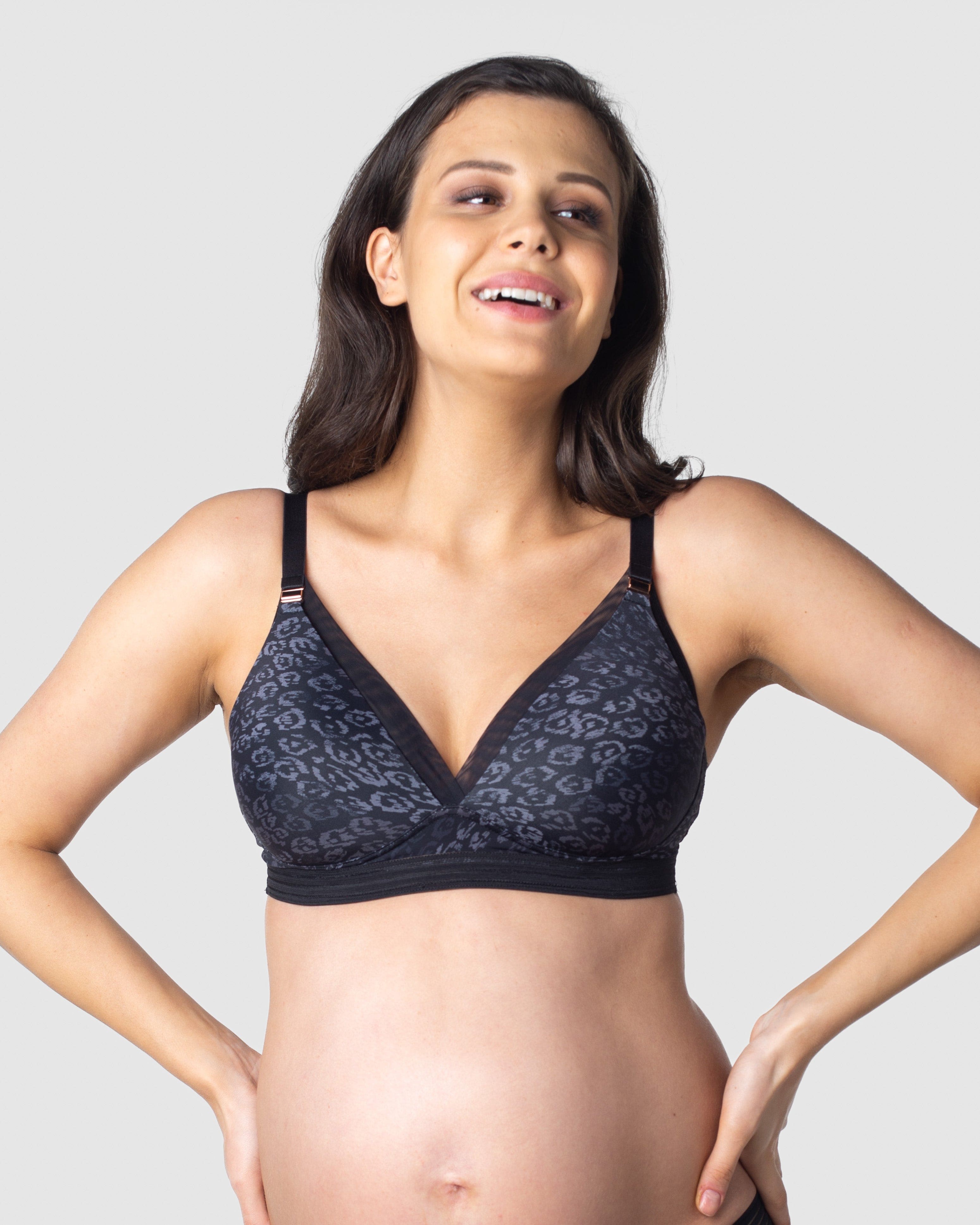 Hot Milk Ambition Plunge Black Flexi Nursing Bra