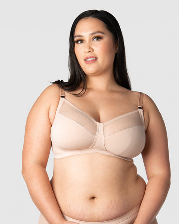 HEROINE PLUNGE SILVER NURSING BRA - Hotmilk Lingerie