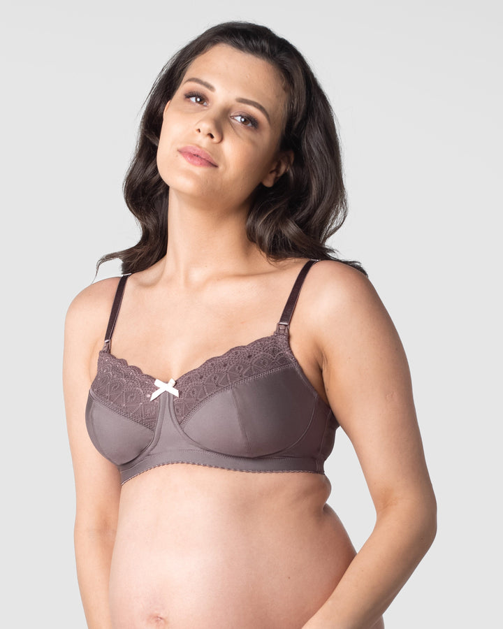 Leading Lady Maternity Luxe Body Lace Wirefree Nursing Bra, Style 4054 